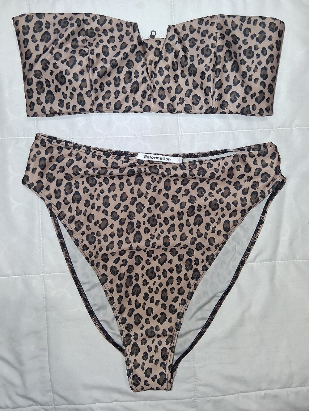 REFORMATION Leopard Meow Bikini Set - Picture 4 of 4